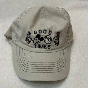 Disney Beige Hat with Embroidered Characters